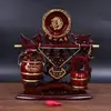 Juego de Dote para Boda Juego de Tocador Grande de Madera Maciza con Cerradura Concéntrica Barril del Tesoro Adornos de Dote Suministros de Boda