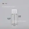 En stock 50ml 60ml 100ml 200ml botella de plástico de hombro plano con tapa de rosca PET botellas dispensadoras de líquido botellas selladas para muestras
