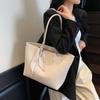 Bolso Tote de Gran Capacidad Estilo Coreano Simple Estilo Occidental Combinable para Mujer 2025 Nuevo Casual para Ir al Trabajo Textura de Alta Gama Bolso de Hombro