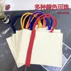 Bolsa Tote Tridimensional de Lona com Fita, Bolsa de Presente Souvenir, Bolsa Tridimensional de Lona da Moda, Bolsa de Mão Portátil de Grande Capacidade