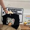 Traje de Verão para Meninos 2025 Novo Conjunto Infantil Colete Desenho Animado Roupa de Verão para Bebês Estilo Coreano Shorts Casuais Conjunto de Duas Peças