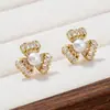 Pendientes de Plata de Ley S925 con Cierre de Aguja, Exquisito Diseño de Lujo Resistente, Pétalo Completo de Circonita, Perla, Joyería para Orejas Versátil de Gama Alta Súper Brillante