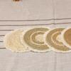 Esterilla Aislante Térmico Transfronteriza, Mantel Individual para Mesa de Comedor, Posavasos Anti-quemaduras para Tazón, Decoración de Pared, Posavasos Tejido de Paja, Mantel Individual Resistente al Calor, Tejido de Estilo Natural