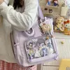 Mochila Fofa para Estudante Universitário, Mochila Escolar Estilo Universitário, Mochila Simples de Cor Sólida para Ensino Fundamental, Bolsa de Ombro Feminina