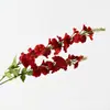 Flores de simulação de casamento vermelho vinho tinto vermelho alto sentido material de flores falsas casa novas flores decorativas chinesas atacado