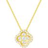 Collar de Plata Esterlina S925 Super Hada Zircón Flor de Cuatro Hojas Lujo Accesible para Mujer Diseño Exquisito de Nicho Cadena Clavicular Versátil de Flor