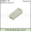 Dj7012-4.8-21 4.8 Conector de Carro Revestido Plugue Conector Soquete Núcleo 1P