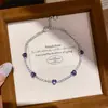Pulseira geométrica com zircônia ins super brilhante em formato de coração, nicho doce e com toque de alta qualidade, acessório de mão versátil para dopamina
