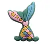 Flor de zapato de sirena Hebilla de zapato Accesorios para zuecos Hebilla decorativa extraíble DIY de alta gama Flor de zapato de material de PVC Hebilla de zapato