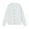 Artesano Aficionado 2025 Estilo Británico Color Sólido Ajuste Delgado Texturizado Tejido Fino Cárdigan Moda Simple Tendencia Rayas Hombre Cuello en V