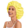 Amazon Venta Caliente Transfronteriza Extra Grande Doble Capa para Mujer Hogar Comercio Exterior Pañuelo para la Cabeza Cuidado del Cabello Posparto Sombrero Redondo Gorro de Dormir de Satén