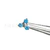 Aretes de Flor de Tres Pétalos Redondos de Zircón en Aleación de Titanio F136, Aretes de Flor para Cartílago, Joyería de Piercing Labret con Rosca Interna de Titanio G23