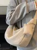 Bolso de Mano Plegado Estilo Coreano Estilo Perezoso Forma de Empanada para Mujer Nuevo Otoño e Invierno 2025 Ligero Gran Capacidad Hombro Único Cruzado