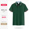 Algodão de Seda de Gelo Roupa de Trabalho Manga Curta Gola Lapela Camiseta Verão Grupo Empresarial Construção de Equipe Cultura Camisa Polo Roupa de Trabalho Impressão de Logotipo Formulação