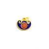 Colgante de calabaza azul ardiente de estilo antiguo, colgante de lingote de aceite con goteo de doble cara, joyería DIY, pulsera, collar, accesorios con borlas