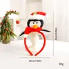Diadema Decorativa de Papá Noel DIY Pinza de Pelo de Peluche de Reno Navideño Sombrero Navideño Creativo Adorno para el Cabello Disfraz de Fiesta