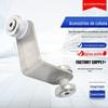 Acessórios de Fixação de Vidro de Aço Inoxidável 304 Suporte Fixo em Forma de L Suporte de Parede Acessórios para Escada Sem Furo Abraçadeira Boca de Peixe Corrimão