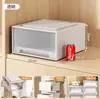 Caja de Almacenamiento Transparente Plegable Engrosada Caja para Ropa de Armario en Casa Caja de Almacenamiento de Plástico Tipo Cajón