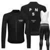 Conjunto de Roupas de Ciclismo Pas Masculino Calça de Ciclismo Bicicleta de Estrada Manga Longa Justa Secagem Rápida Absorção de Umidade