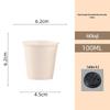Copo de papel descartável personalizado Copo de café branco engrossado de camada única com tampa Copo de bebida quente Copo de embalagem para viagem logotipo imprimível