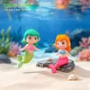 Figuritas de sirenas en miniatura para crear encantadores microlands, decoraciones de acuarios marinos, accesorios de bricolaje y pequeños adornos de escritorio.