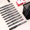 Fiambres (fiambres) Pluma Líquida Directa 0.5mm Pluma de Gel de Aguja Completa Pluma de Firma Bolígrafo de Oficina para Estudiantes (Rama)