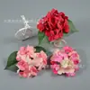 Flores de Hortênsia Simuladas Atacado Casamento Fundo Parede de Flores Arranjo de Flores Cabeça de Hortênsia Altamente Simulada Produção de Guirlanda Nupcial