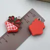 Acessórios de Resina de Natal Papai Noel Meias Flocos de Neve Pulseira Colar Chaveiro Pingente Acessórios de Joias DIY