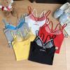 Camisola Sexy de Dos Piezas Falsas para Mujer, con Almohadillas para el Busto, Aspecto Adelgazante y Hermoso Top Tubo Trasero