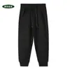 Otoño 2026 Nuevo Pantalón de Chándal Rayado con Retazos de Algodón Hua para Niños Niñas Pantalones Casuales Pantalones Deportivos Pantalones Largos con Puño