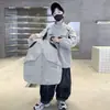 Jaqueta masculina para primavera e outono 2026 novo modelo, jaqueta corta-vento infantil estilosa de outono, colete de workwear de outono para crianças maiores