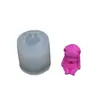 Nuevo Producto Veladora Perfumada Perro Osito Estéreo 3D Adorno de Yeso Molde de Silicona para Pastel de Fondant Chocolate