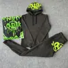 Sy-world Moda Calle Casual Ropa Deportiva Conjunto de Top y Pantalones Invierno Algodón Hip Hop Sudadera con Capucha para Hombre y Mujer