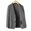 Traje de Lana de Doble Cara Nuevo Otoño e Invierno Traje de Lana para Hombre Traje Pequeño Ajustado para Hombre Chaqueta de Traje de Lana Ropa para Hombre