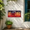Placa de matrícula personalizada artística de hierro tablero decorativo pintura decorativa lata metal póster decoración arte de pared 15x30cm