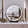 Espejo de Maquillaje de escritorio de escritorio led con luz de relleno carga tocador giratorio dormitorio estilo ins corazón de chica celebridad de internet