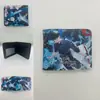 Periférico de Anime I Actualicé la Cartera Corta Solo Monstruo No. Billetera Monedero Plegable a la Mitad de Cuero PU con Estampado de 8 Colores