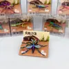 Ornamento Criativo de Insetos em Desenho Animado - Kit com 12 Peças, Figuras de Brinquedo Criativas em Formato de Animal Inspiradas na Natureza