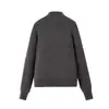 Fabricante de ropa para mujer transfronterizo al por mayor 2026 nuevo estilo europeo y americano de punto cárdigan de un solo botón de cuello alto con manga murciélago plana