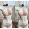 Brillante y adorable; Hilo perlado plisado ropa interior mujer pecho pequeño fruncido para mostrar soporte superior grande y flacidez hermoso sujetador de espalda