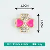 Versão Coreana Criativa Trevo de Quatro Folhas Furo Reto Liga Ponto Broca Gota de Óleo Colar Pingente Brincos Pulseira Joias Acessórios DIY