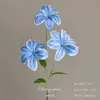Flores Artificiais Azuis para Casamento Flores Falsas de Teto Decoração de Casamento Parede de Flores Arranjo de Flores de Chão para Casamento Materiais para Arranjo de Flores de Seda