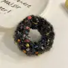 Diadema de Pelo Rellena de Colores, Diadema de Pelo para Otoño e Invierno, Diadema de Pelo con Bola Elástica Alta para Cola de Caballo, Diadema de Pelo con Bola que No Daña el Cabello