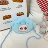 Boneca de Vinil Super Fofa que se Transforma, Porta-Moedas Criativo para Meninas, Bolsa Transversal de Cachorrinho de Desenho Animado Estilosa e Adorável