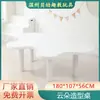 Conjunto de Mesa e Cadeiras de Madeira Sólida com Formas Criativas para Jardim de Infância para Crianças Educação Infantil Mesa de Arte para Grafite e Pintura Mesa de Leitura e Estudo