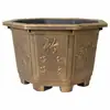 Maceta Octagonal Grande de Resina Extra Grande Flor Grande Maceta Gruesa Extra Grande Cobre Antiguo Plástico Maceta Especial para Bonsái Árbol Frutal Buganvilia