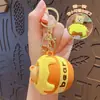 Llavero de Juguete para Apretar de Nuevo Estilo, Colgante de Figura de Oso de Dibujos Animados para Apretar y Expulsar, Llavero Lindo para Coche para Aliviar el Estrés