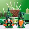 Decoración transfronteriza del Día de San Patricio irlandés. Decoración de muñeca verde pequeña. Decoración creativa de enano de hojas verdes. Rudolf.