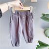 Ropa de Primavera para Niños 2026 Novedades Pantalones Harem Casuales con Puño Estilo Coreano Pantalones Largos de Primavera para Niñas 20151