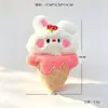 Colgante de Peluche de Helado Verano Muñeco Lindo de Cono Adorno Colgante Dibujo Animado Femenino Decoración de Empaque Llavero